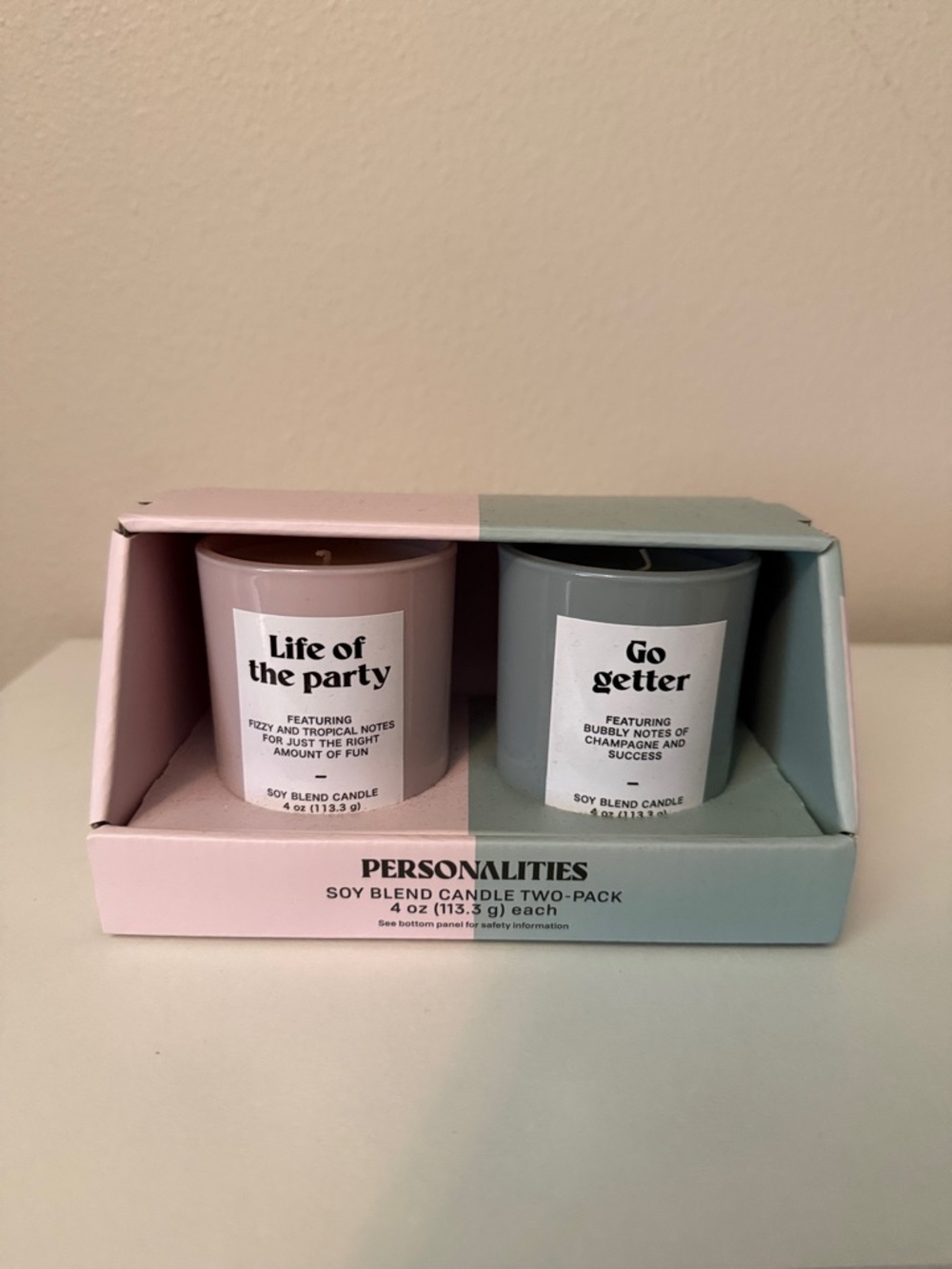 Candle set: Life of the a party & Go Getter